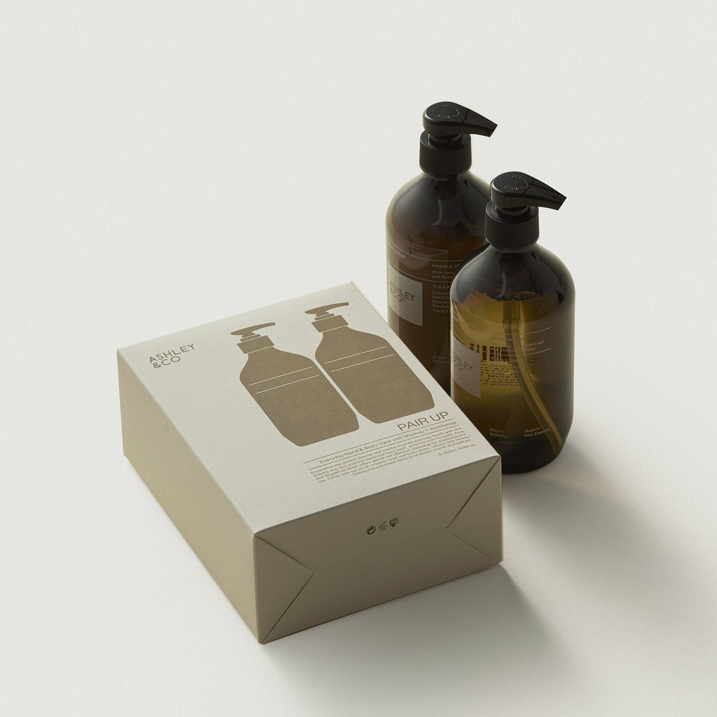 ashley + co | pair up hand + body care set | bubbles + polkadots