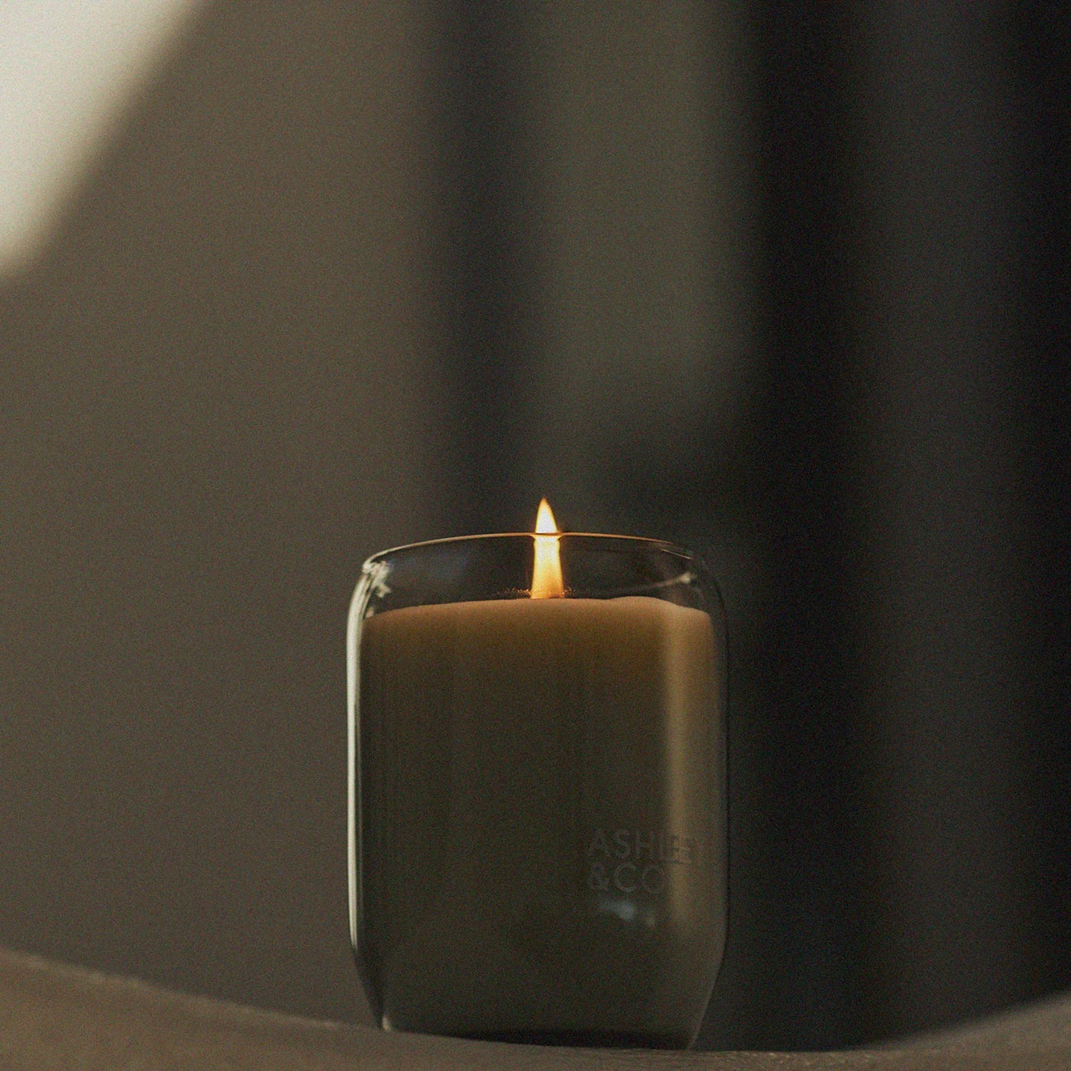 ashley + co | waxed perfume scented candle | bubbles + polkadots