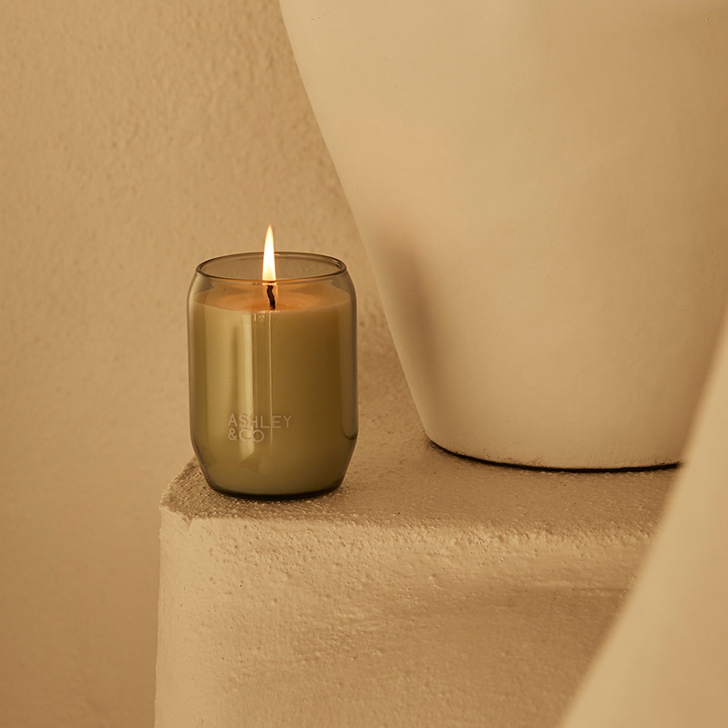 ashley + co | waxed perfume scented candle | bubbles + polkadots