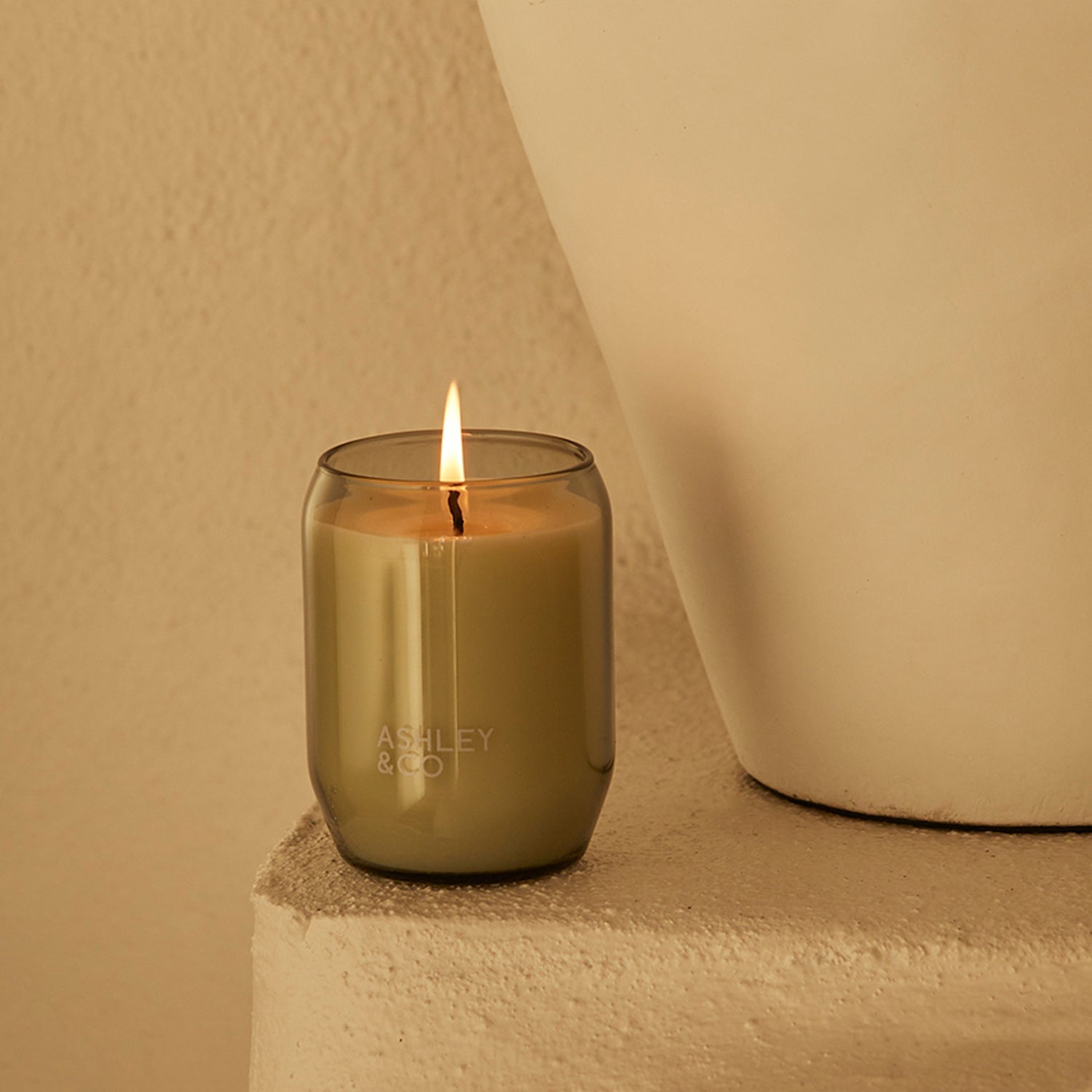 ashley + co | waxed perfume scented candle | bubbles + polkadots