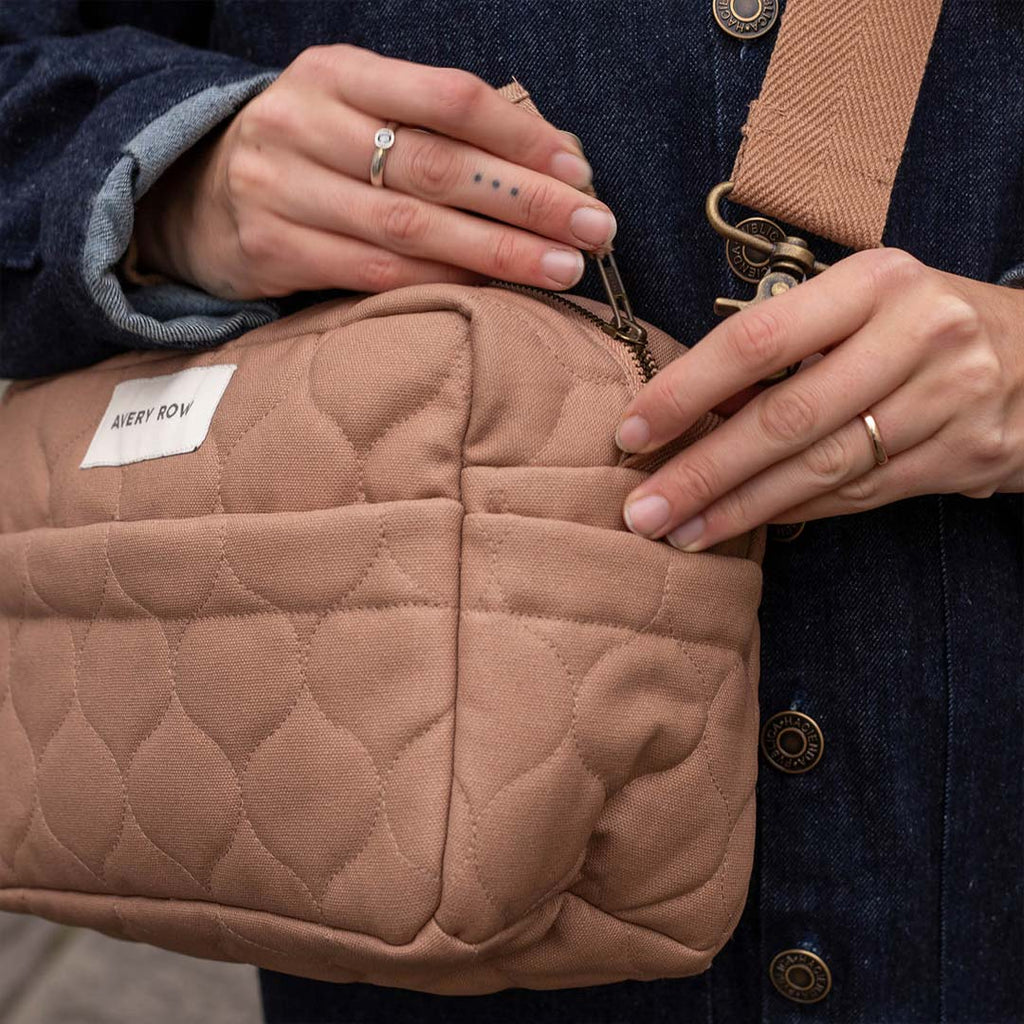 Avery Row Stroller Organiser Bag - Latte