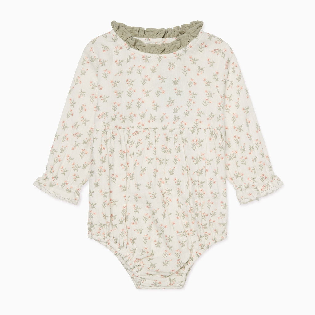 Floral Muslin Bloomer Bodysuit