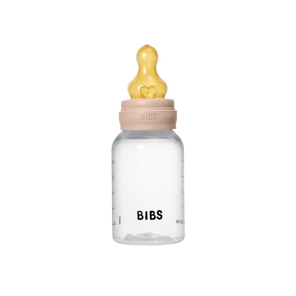 BIBS Medium Flow Baby Bottle Latex 1 Pack - Blush