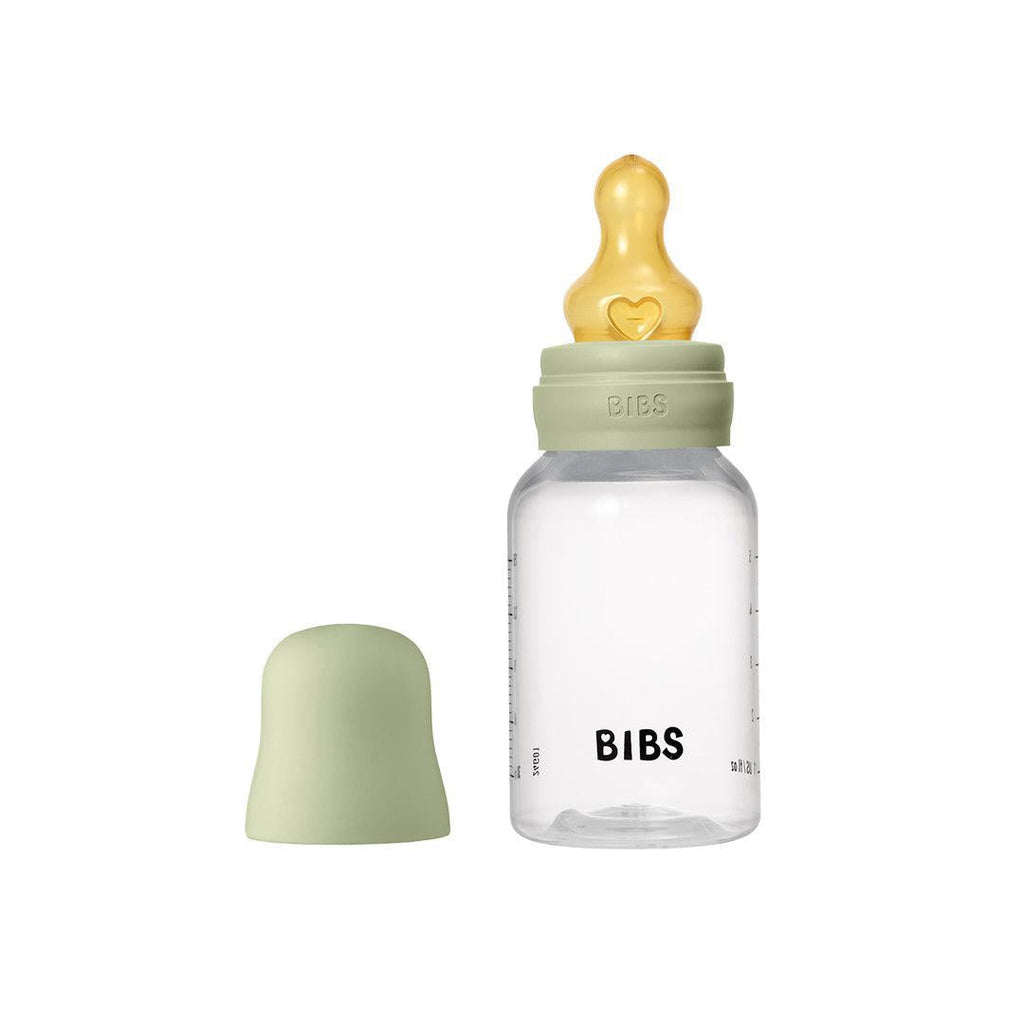 BIBS Medium Flow Baby Bottle Latex 1 Pack - Sage
