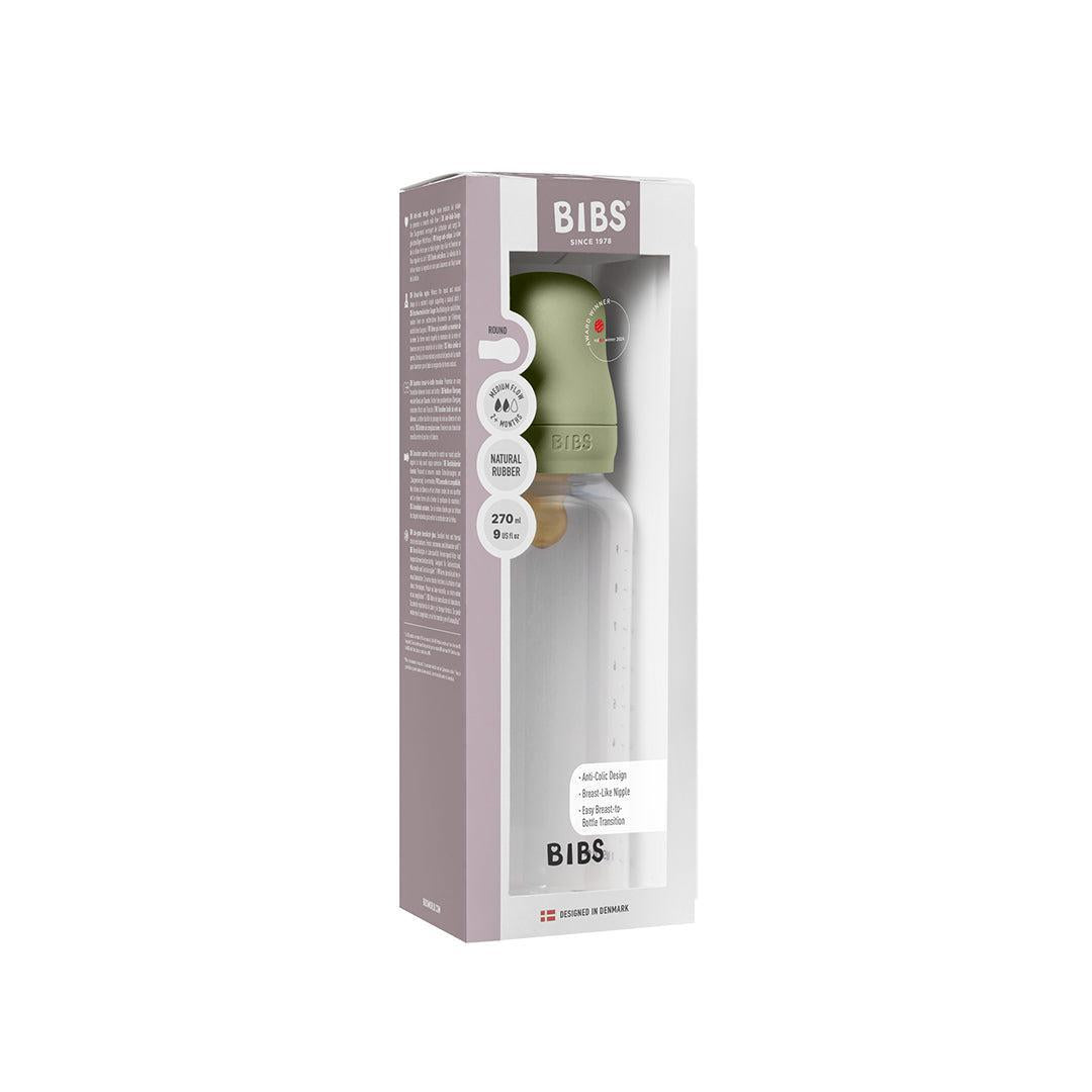 BIBS Medium Flow Baby Bottle Latex 1 Pack - Sage