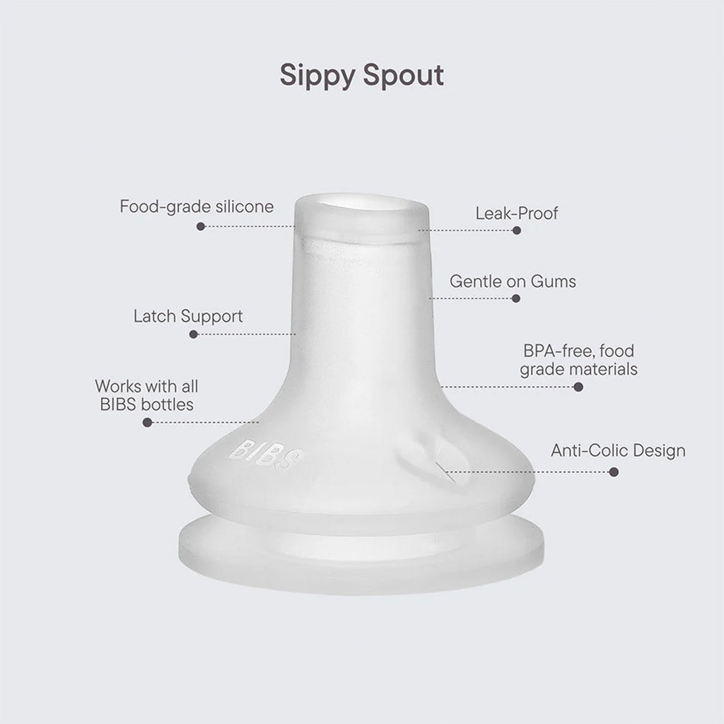 BIBS World Baby Bottle Spout Silicone 2 Pack