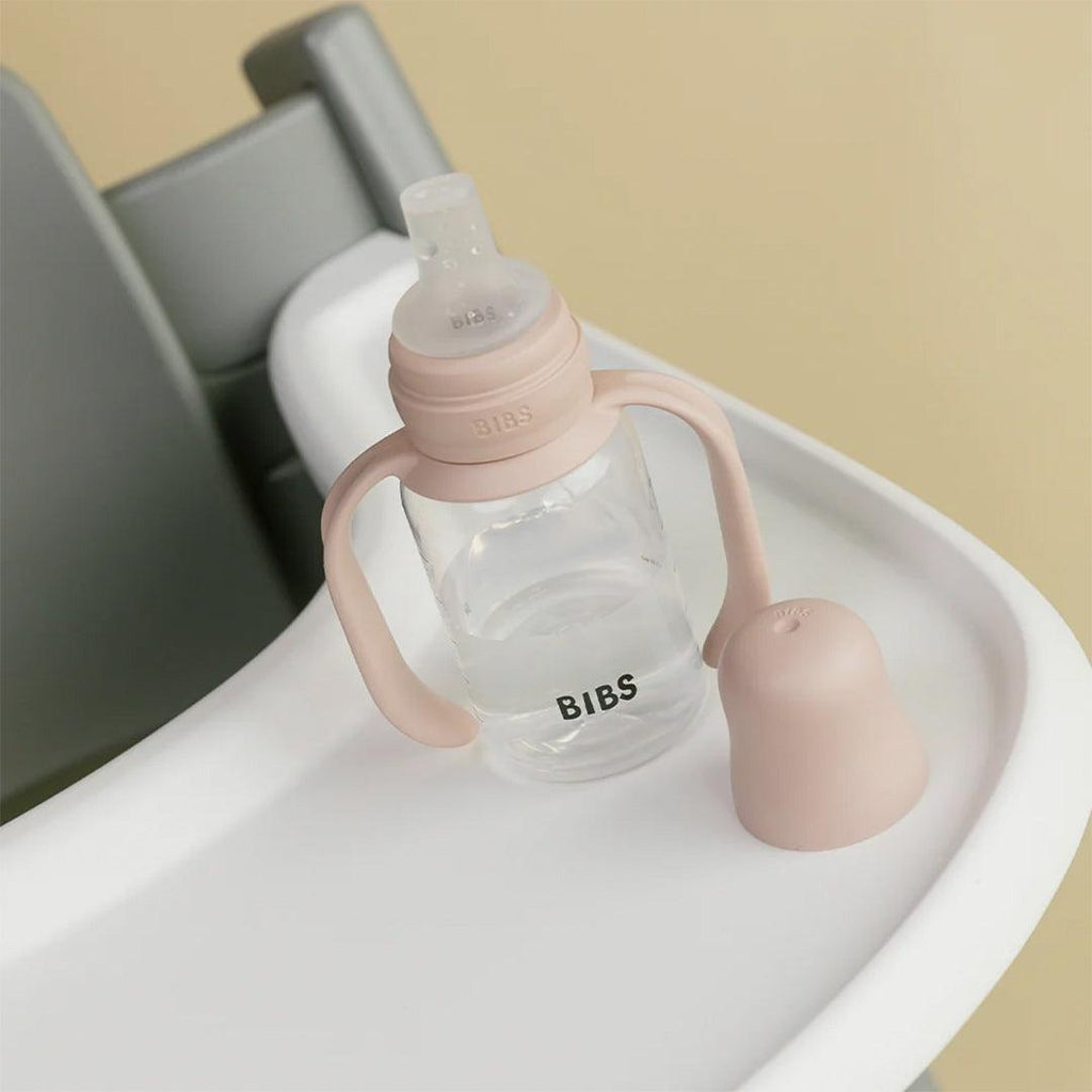 BIBS World Baby Sippy Bottle Spout Silicone 1 Pack 150ml - Blush