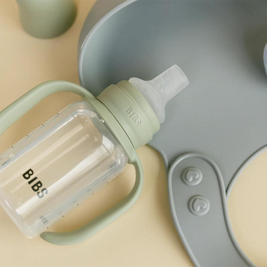 BIBS World Baby Sippy Bottle Spout Silicone 1 Pack 150ml - Sage