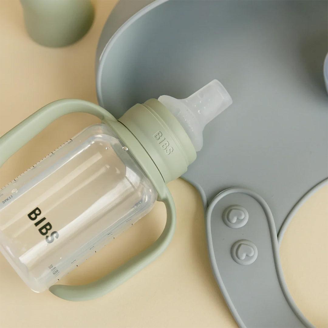 BIBS World Baby Sippy Bottle Spout Silicone 1 Pack 150ml - Sage