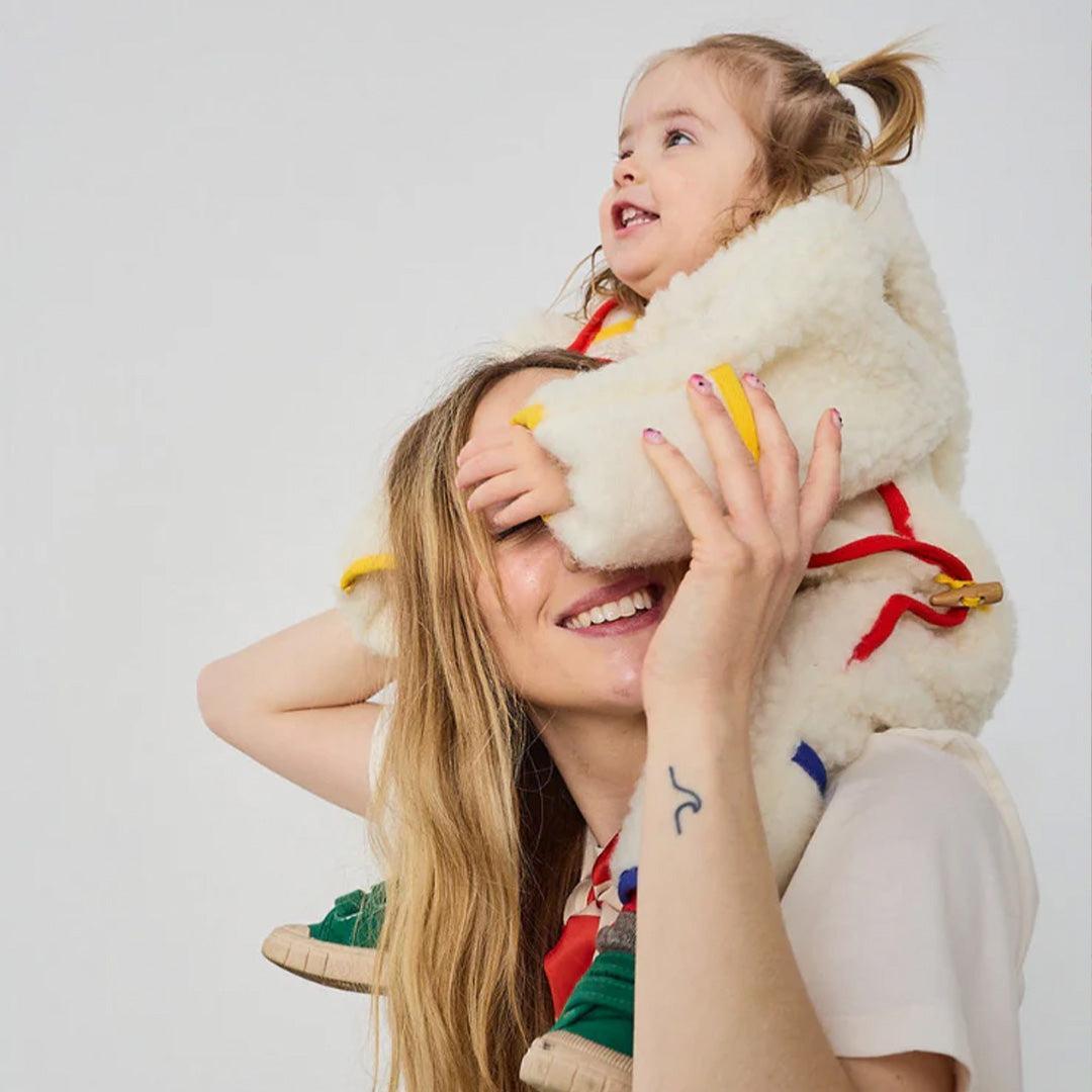 BINIBAMBA BOBO X BINI Merino Snugglesuit - Milk