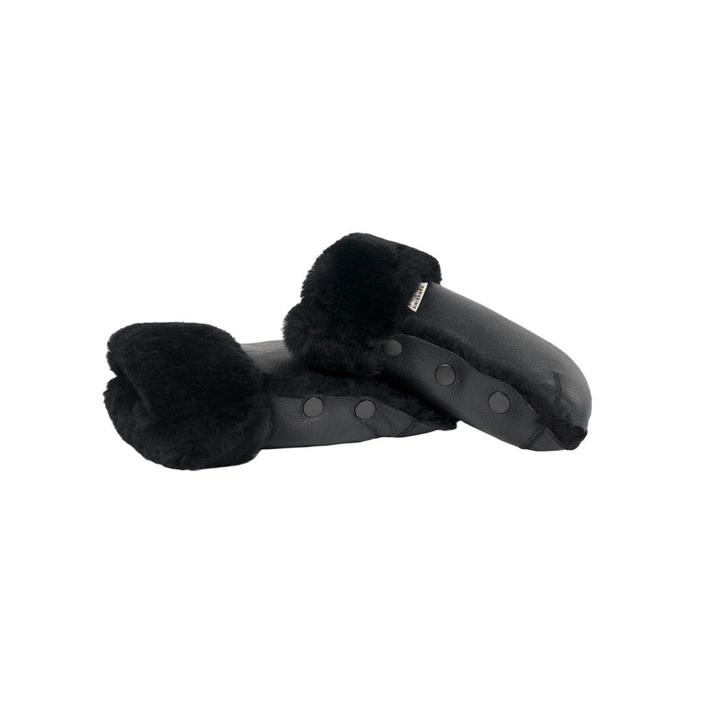 BINIBAMBA Sheepskin Buggy Mittens - Noir