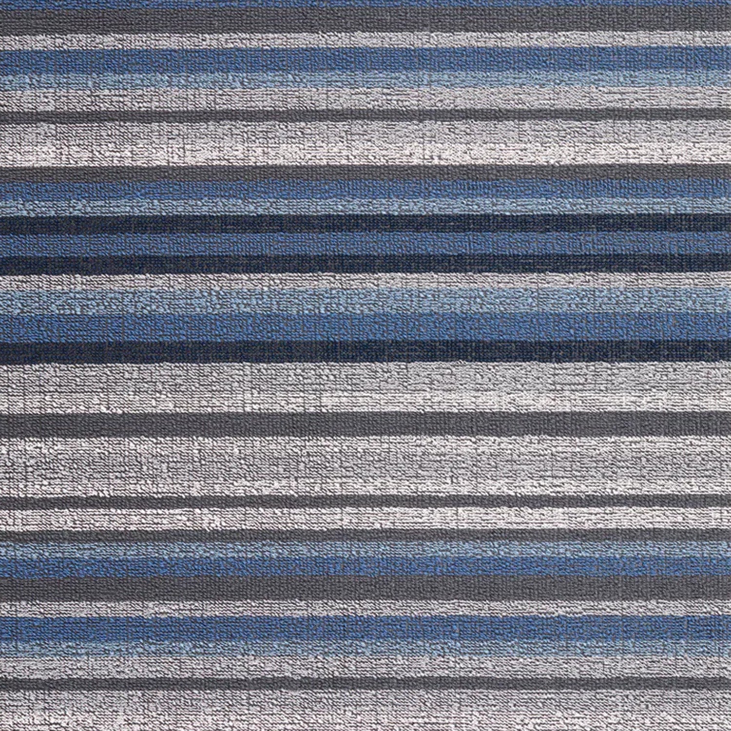 chilewich | shag utility doormat 61x91cm (24x36") | horizon stripe deep sea