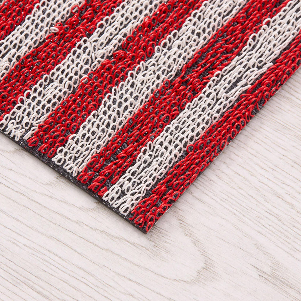 chilewich | shag doormat 46x71cm (18x28") | breton stripe candy