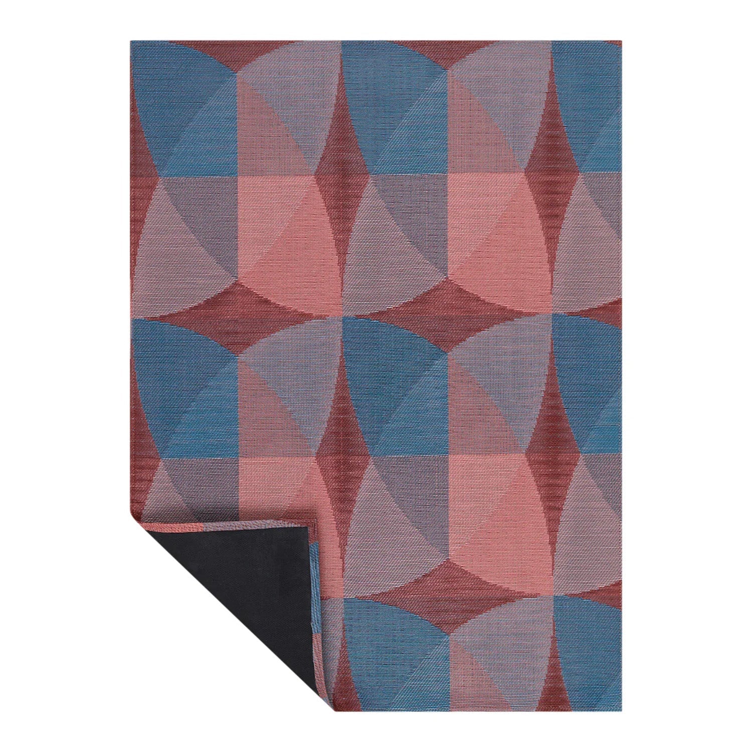 chilewich | woven floormat 183x2269cm (72x106") | canopy raspberry