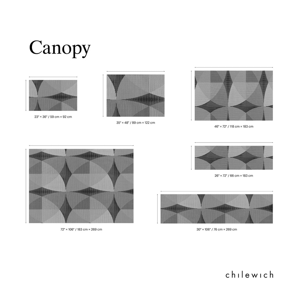 chilewich | woven floormat 118x183cm  (46x72") | canopy honey
