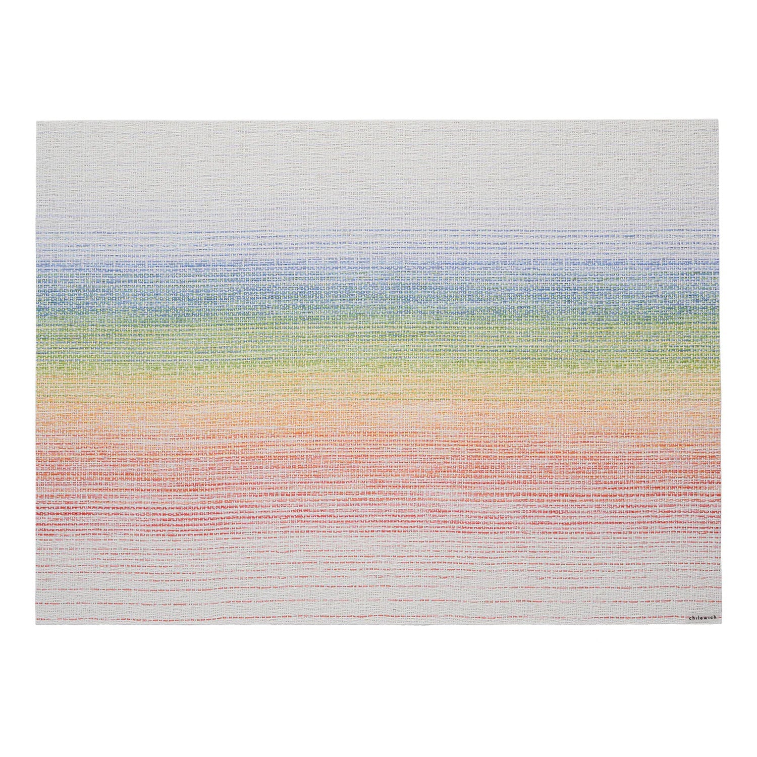 chilewich | placemat rectangle | ombre rainbow