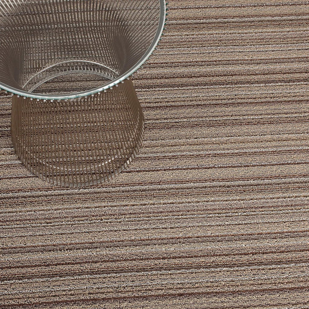 chilewich | shag runner mat 61x183cm (24x72") | skinny stripe mushroom