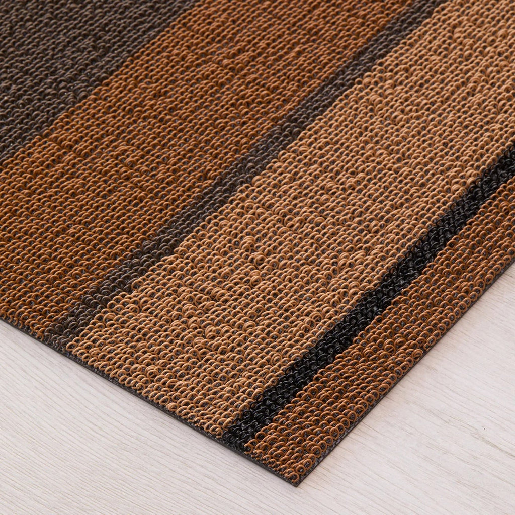 chilewich | shag doormat 46x71cm (18x28") | bolt stripe honey