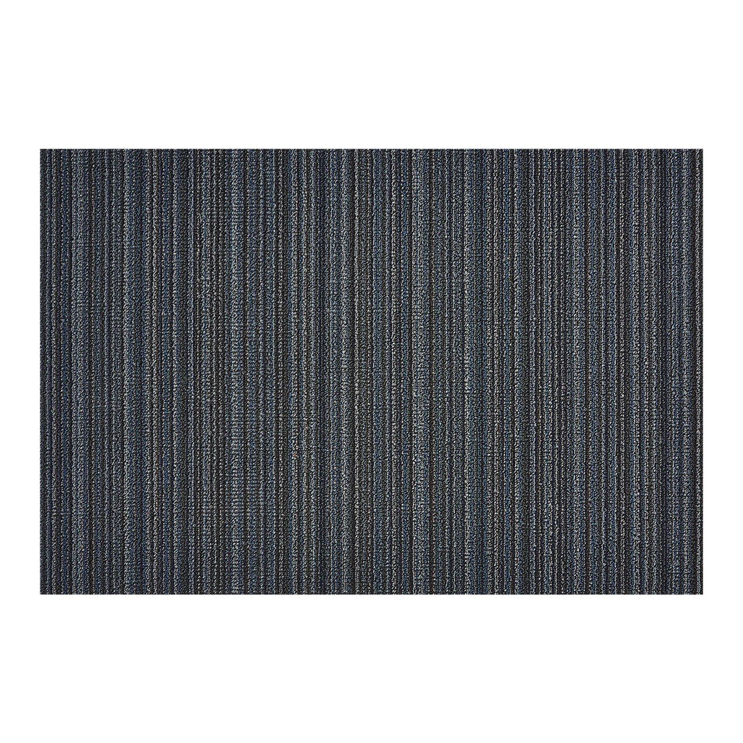 chilewich | large doormat 61x91cm (24x36") | skinny stripe blue