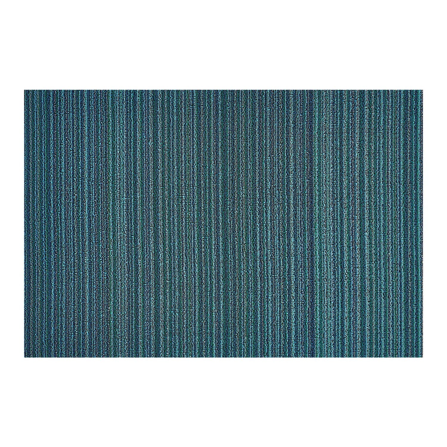 chilewich | large doormat 61x91cm (24x36") | skinny stripe turquoise