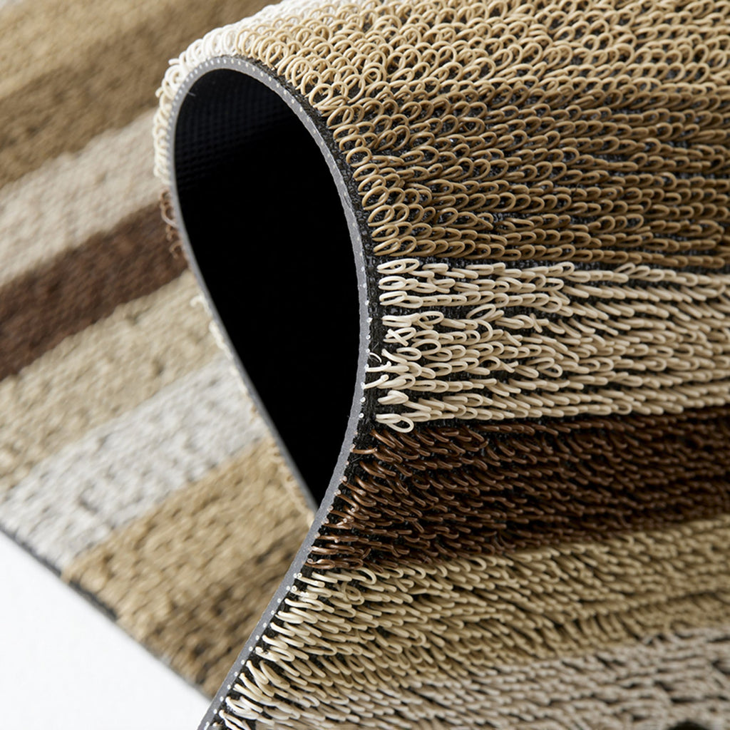 chilewich | shag doormat 46x71cm (18x28") | even stripe mocha