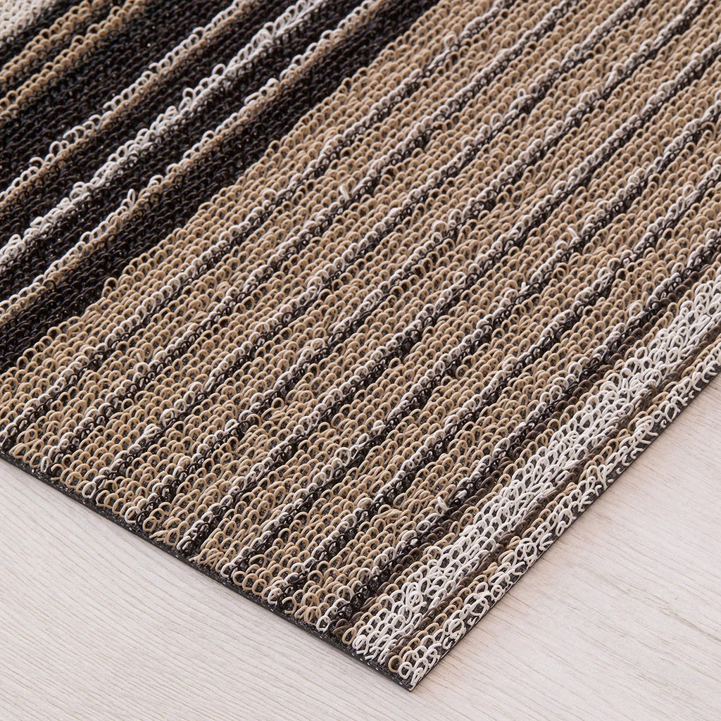 chilewich | shag runner mat 61x183cm (24x36") | pleat stripe oyster