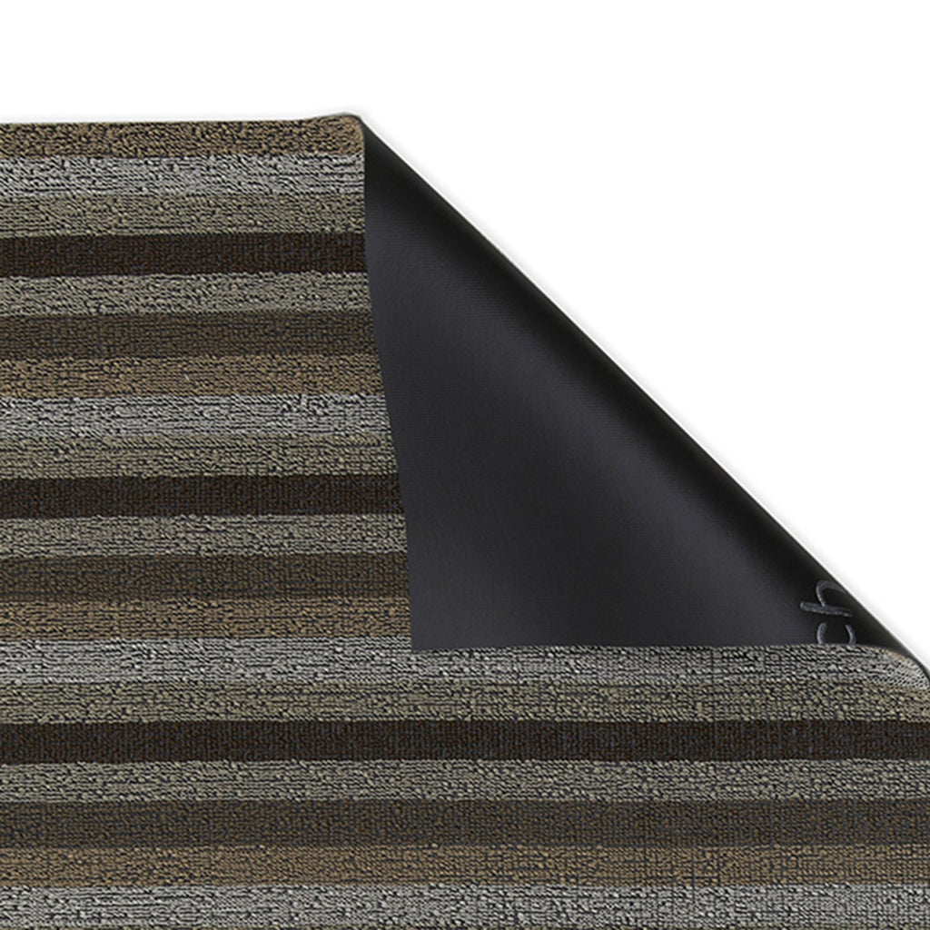 chilewich | shag doormat 46x71cm (18x28") | even stripe mocha