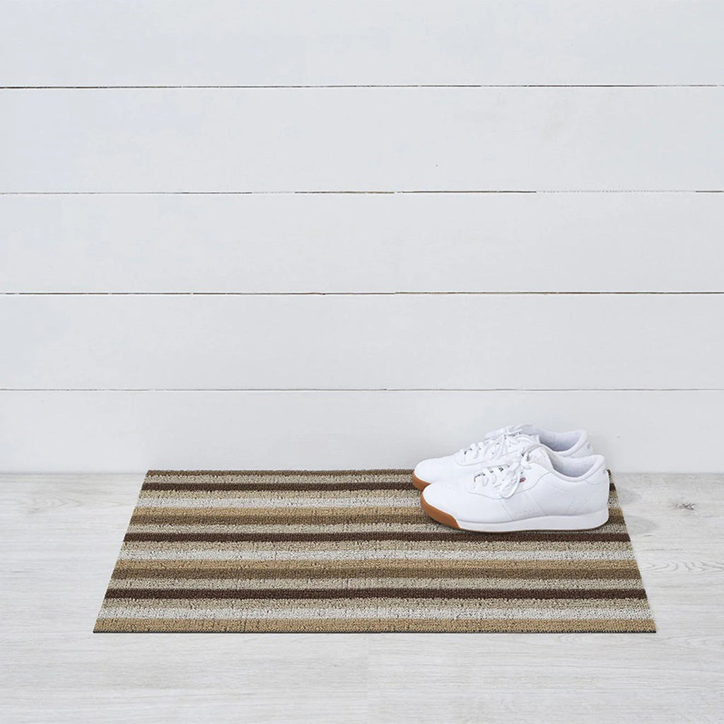 chilewich | shag doormat 46x71cm (18x28") | even stripe mocha