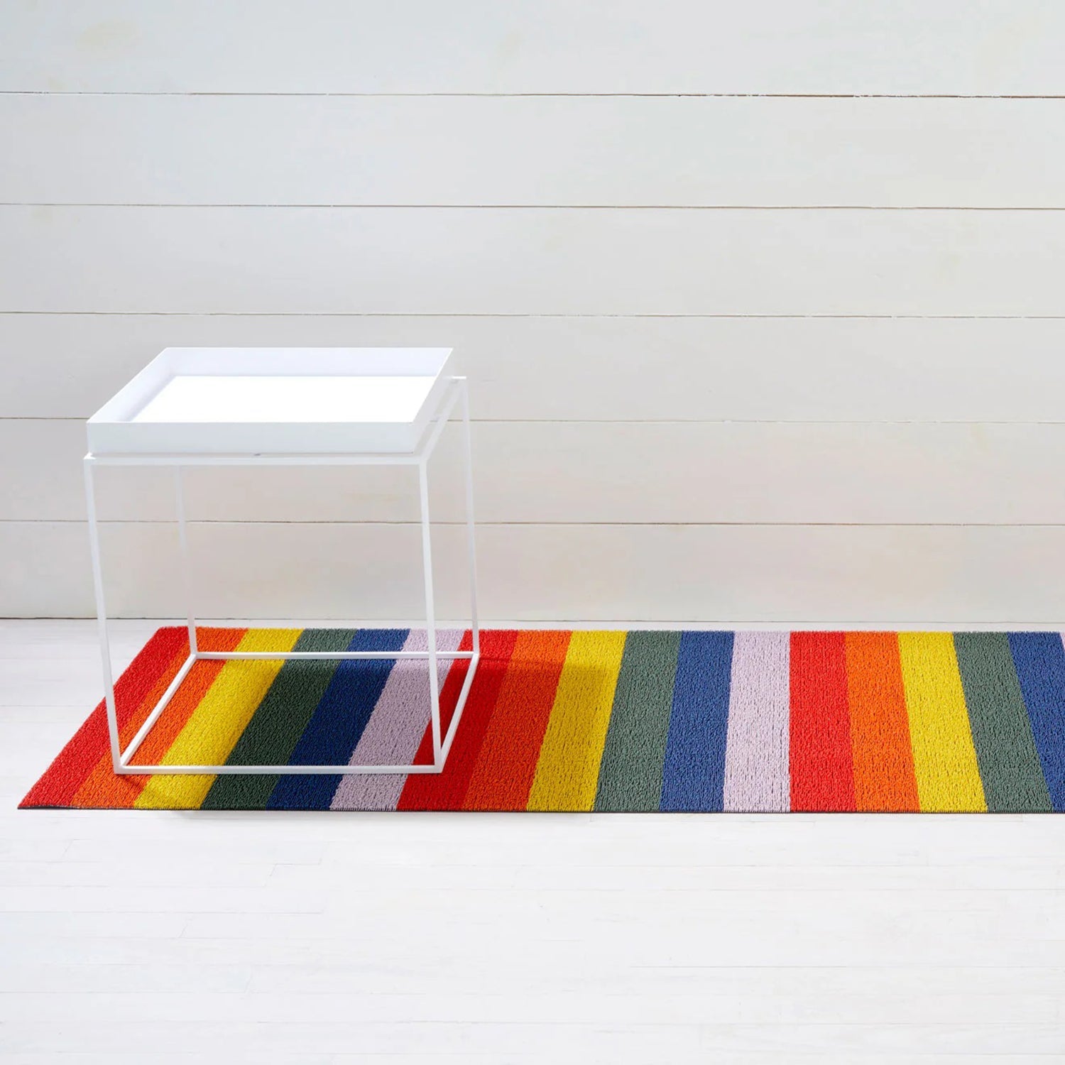chilewich | shag runner mat 61x183cm (24x72") | pride stripe rainbow ~ DC