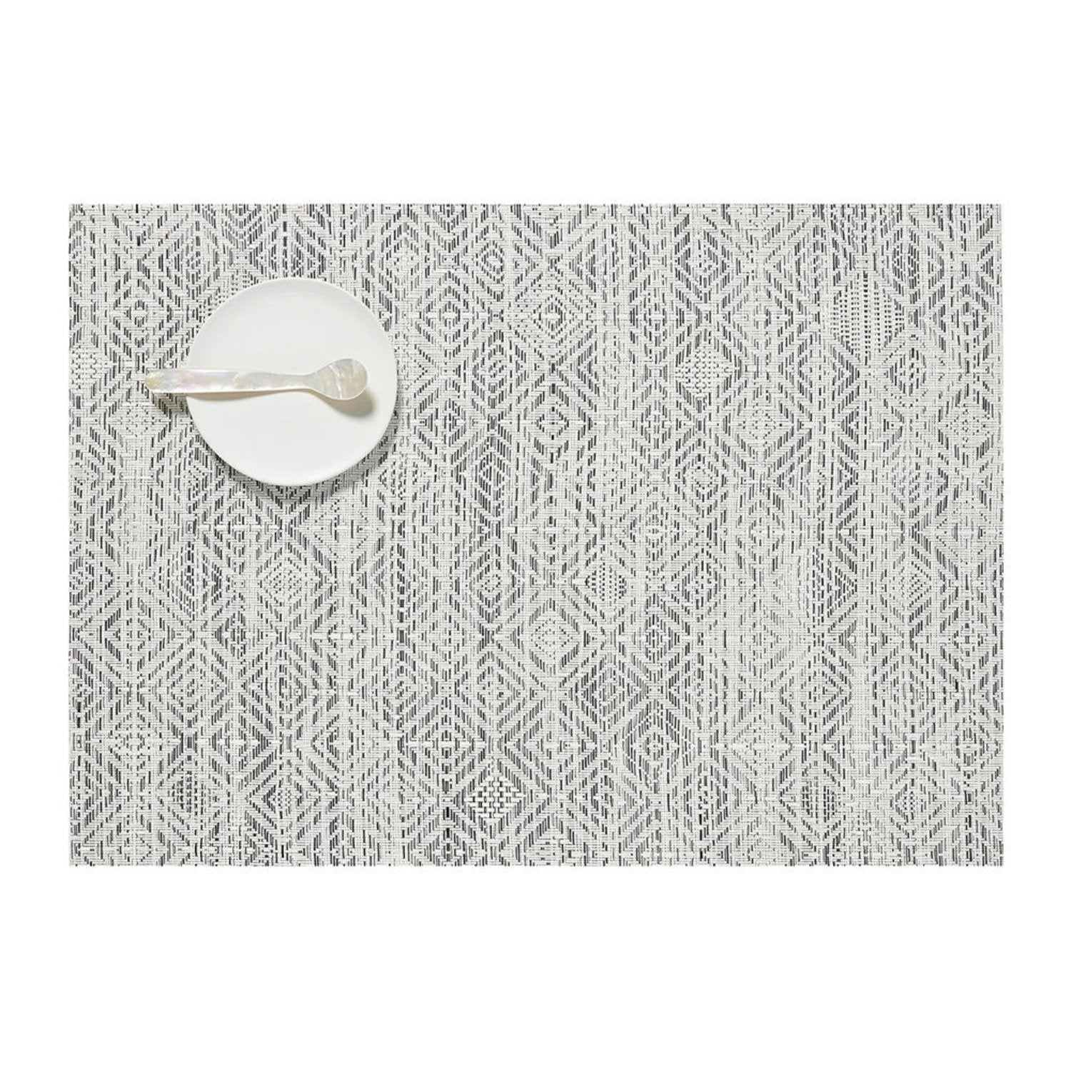 chilewich | placemat rectangle | mosaic white + black