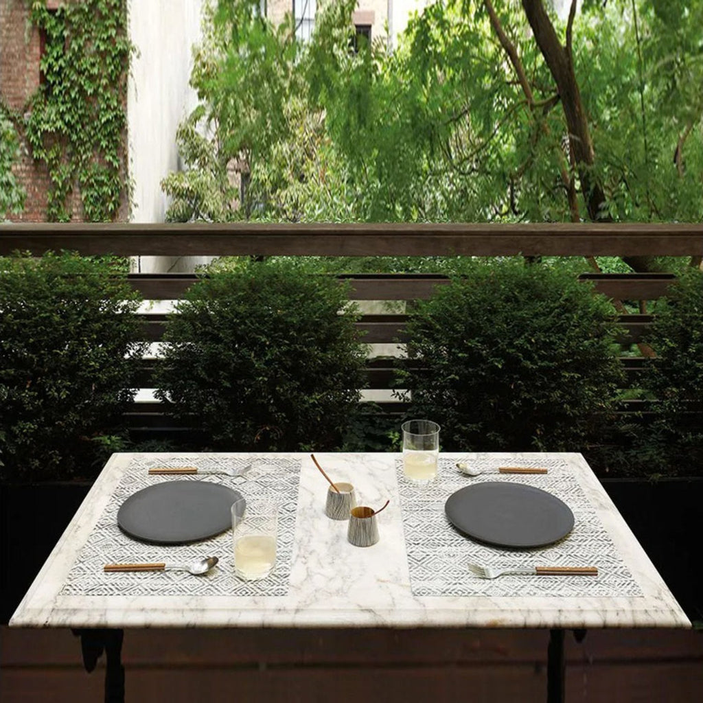 chilewich | placemat rectangle | mosaic white + black
