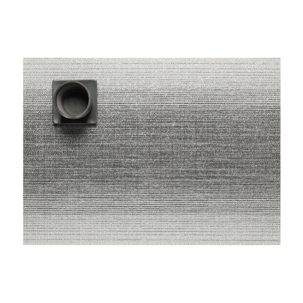 chilewich | placemat rectangle | ombre silver