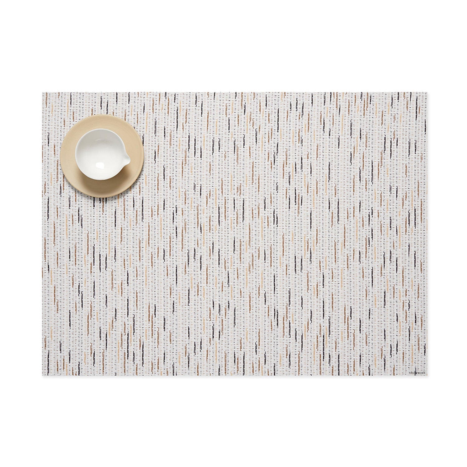 chilewich | placemat rectangle | pepper sesame