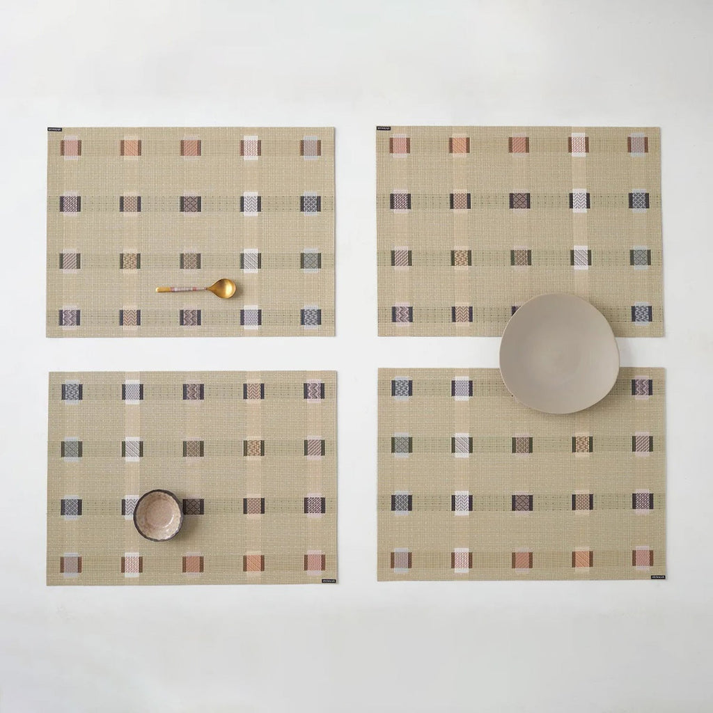 chilewich | placemat rectangle | sampler wheat