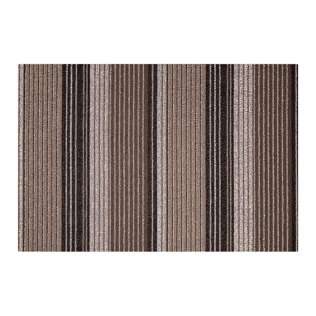 chilewich | shag utility doormat 61x91cm (24x36") | pleat stripe oyster