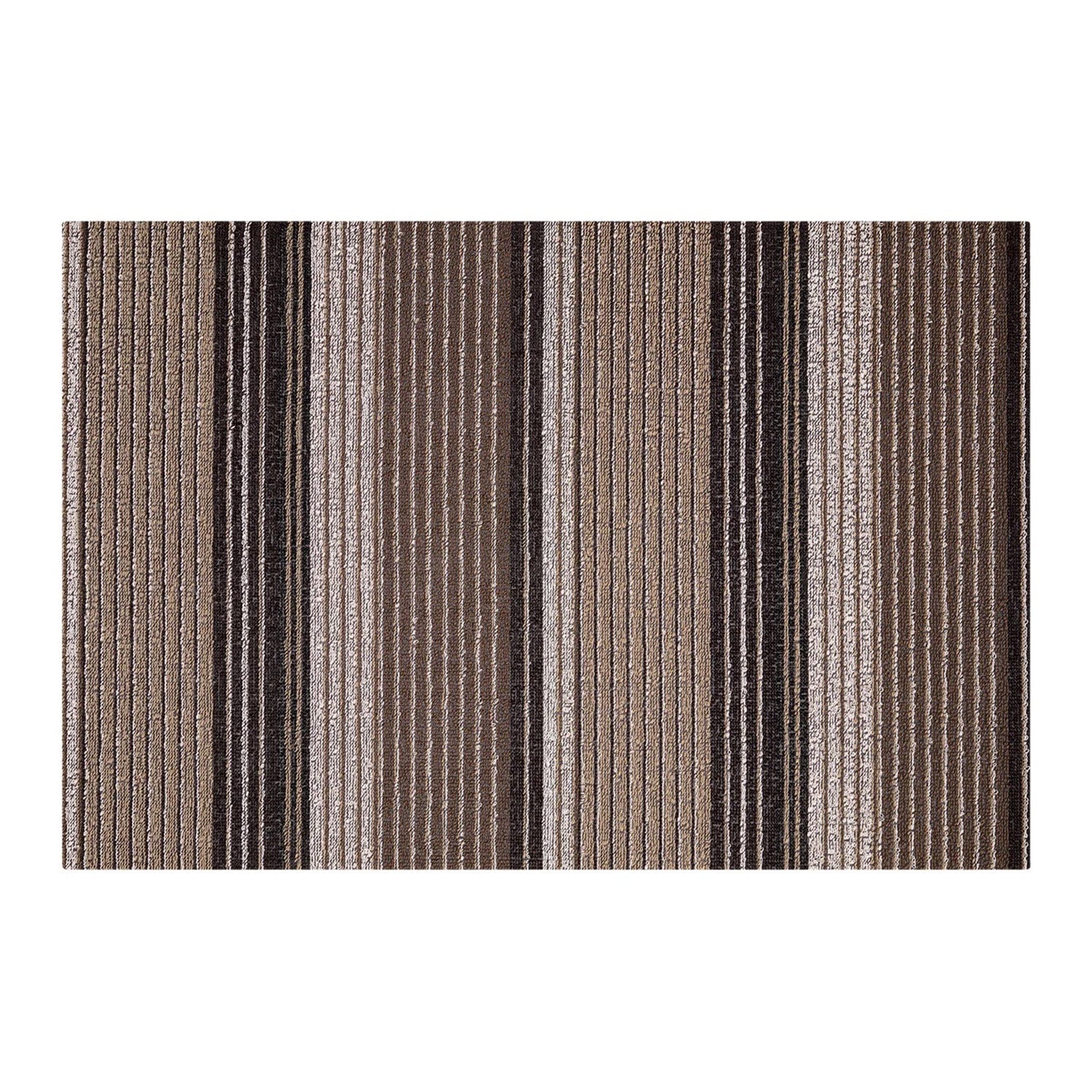 chilewich | shag utility doormat 61x91cm (24x36") | pleat stripe oyster