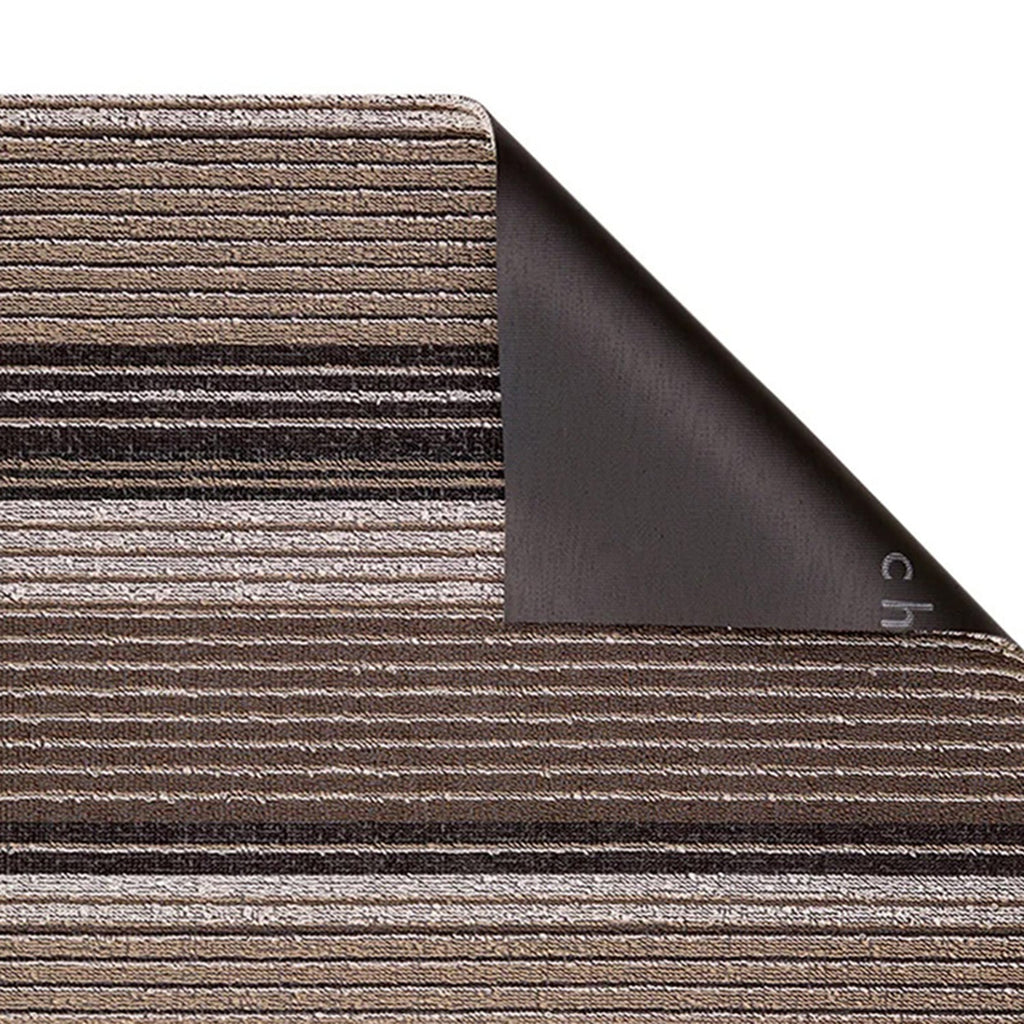 chilewich | shag doormat 46x71cm (18x28") | pleat stripe oyster