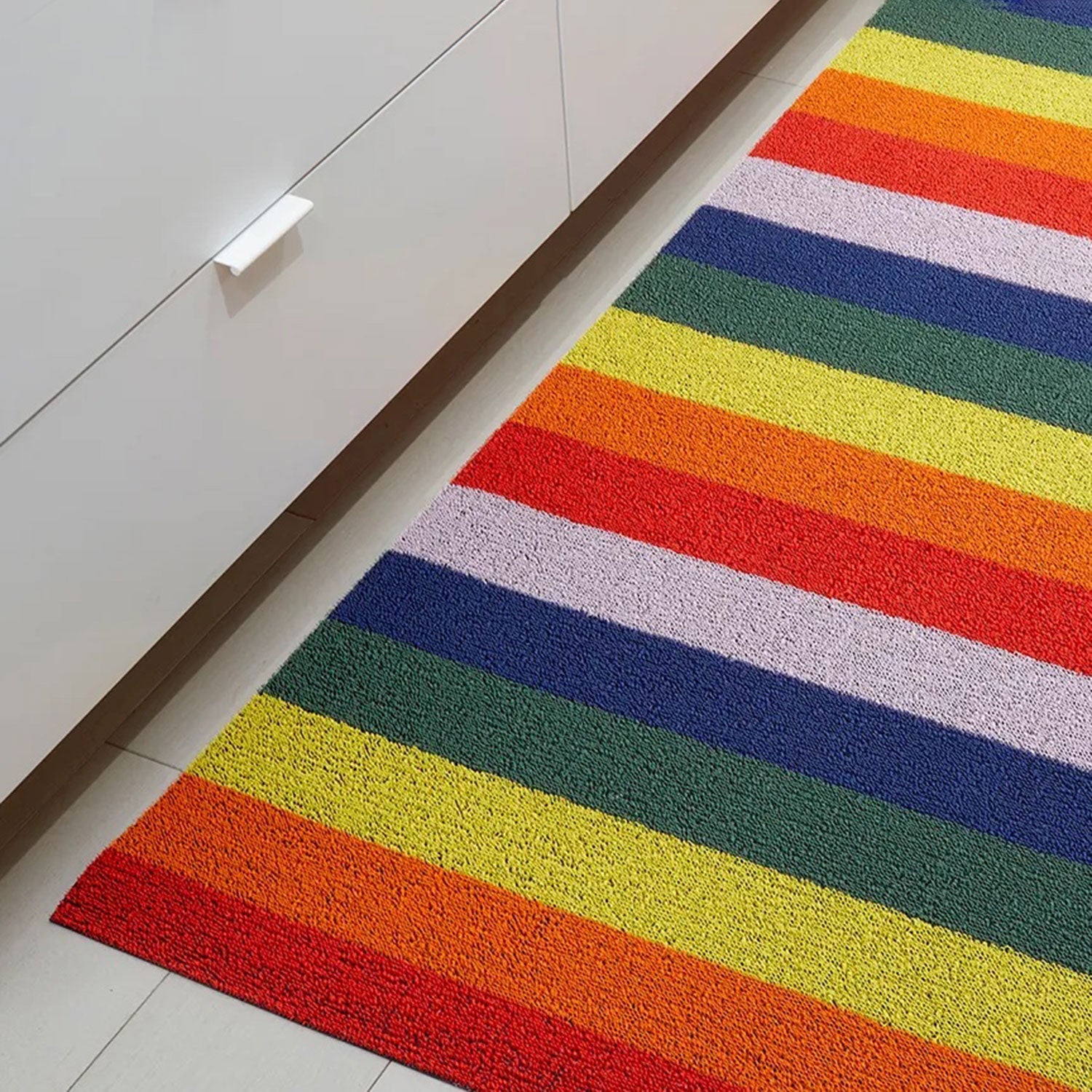 chilewich | shag runner mat 61x183cm (24x72") | pride stripe rainbow ~ DC