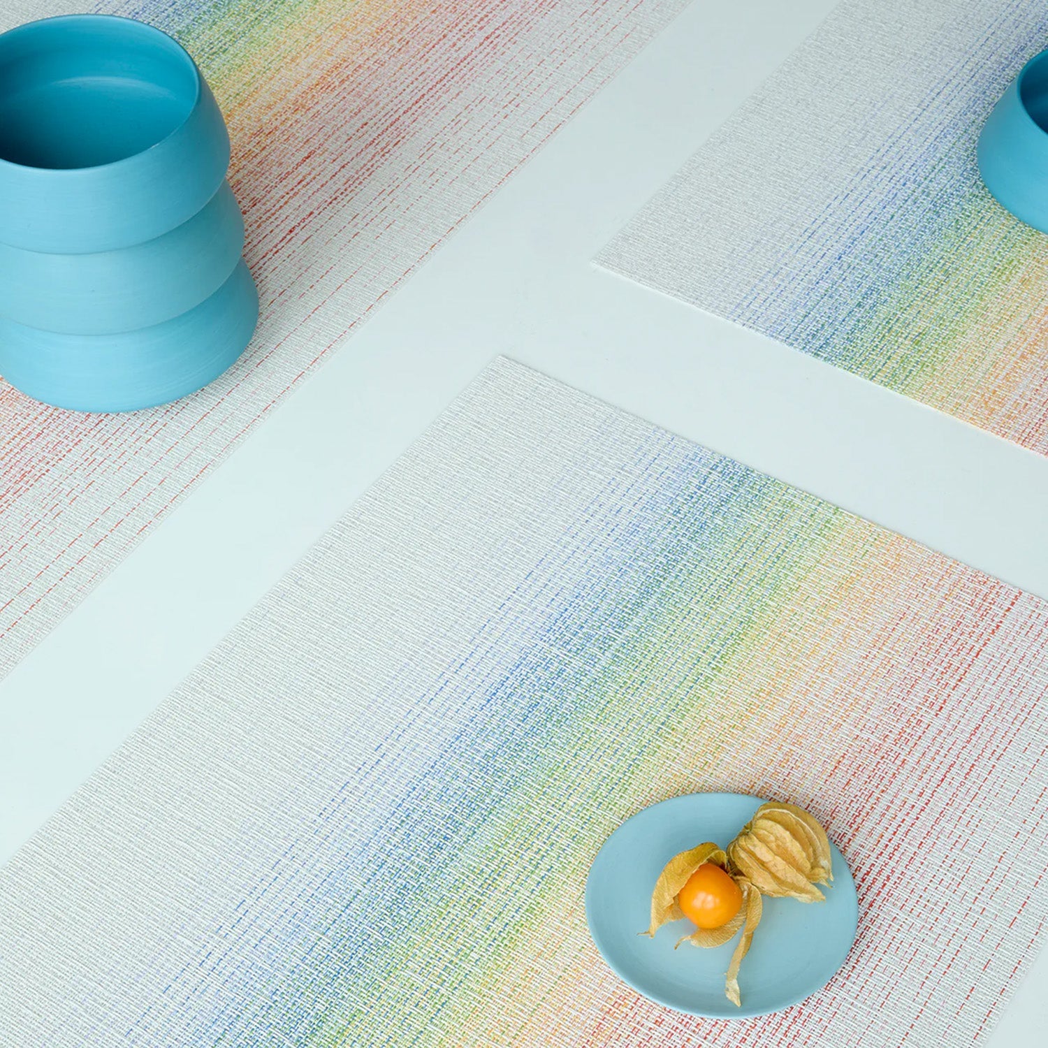 chilewich | table runner 36x183cm | ombre rainbow