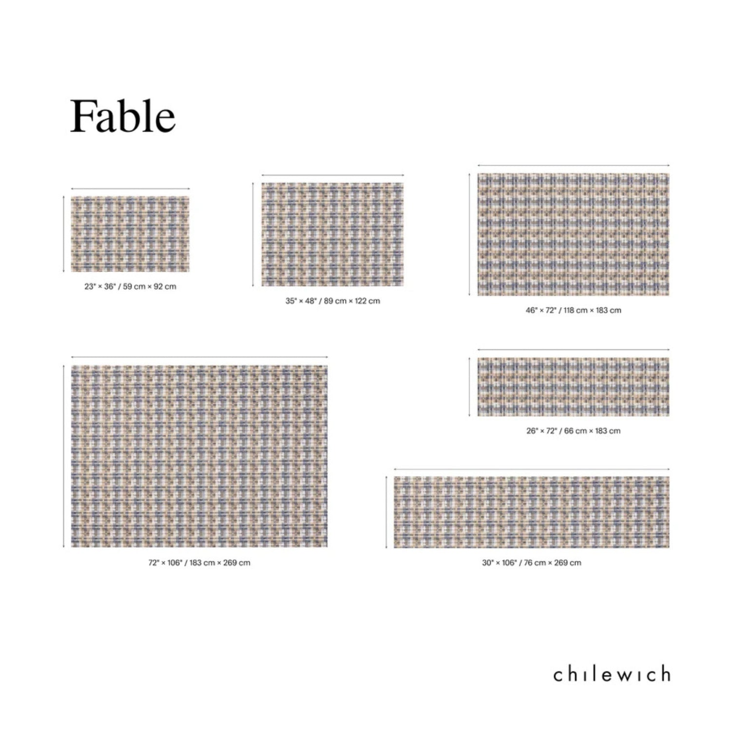 chilewich | woven floormat 59x92cm (23x36") | fable coast