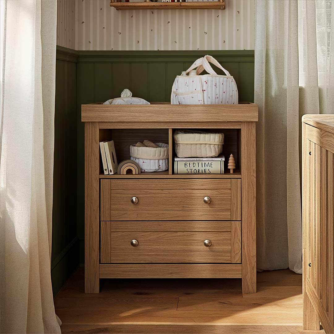 CuddleCo Burford 2pc Set - Oak