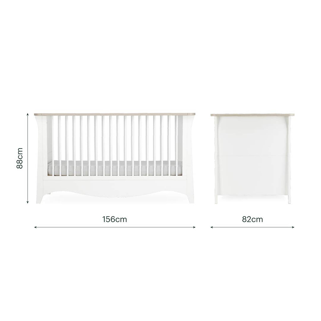 CuddleCo Clara Luxe 3pc Set - White/Ash