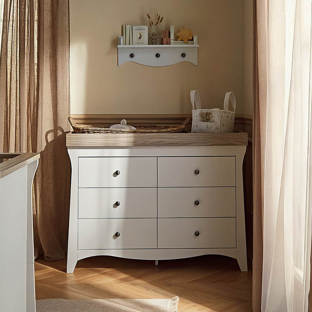 CuddleCo Clara Luxe 3pc Set - White/Ash