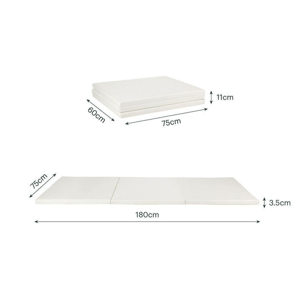 CuddleCo Tumble Play Mat 180 x 75cm - Pebble