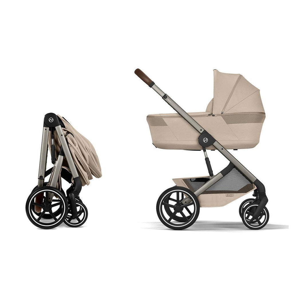 CYBEX Balios S Lux Pushchair + Fold Carry Cot - Almond Beige
