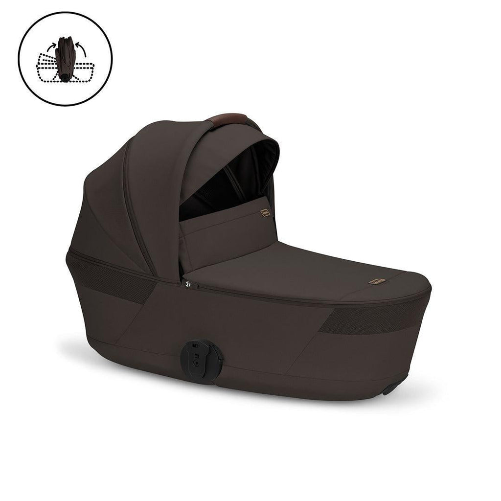 CYBEX Balios S Lux Pushchair + Fold Carry Cot - Chocolate Brown