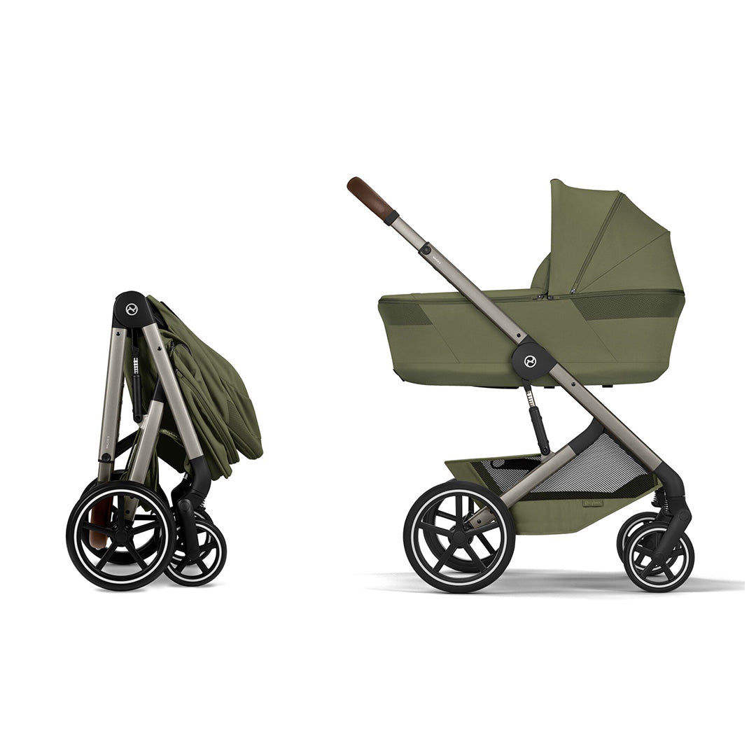 CYBEX Balios S Lux Pushchair + Fold Carry Cot - Moss Green