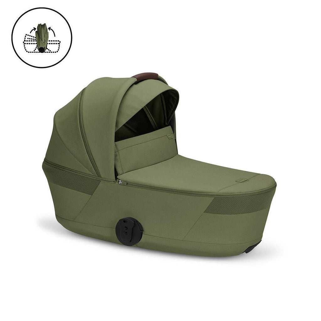 CYBEX Balios S Lux Pushchair + Fold Carry Cot - Moss Green