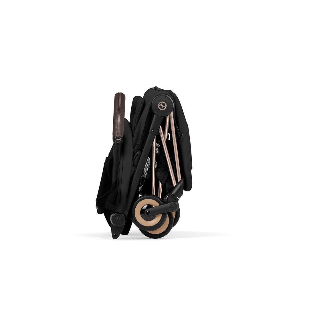 CYBEX Coya Comfort Compact Stroller & Carrycot - Sepia Black/Rose Gold