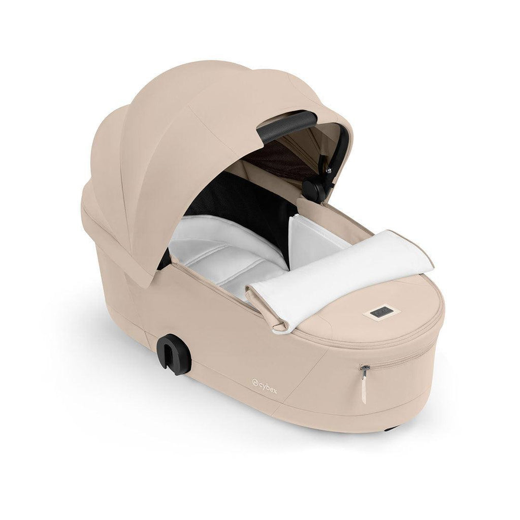 CYBEX e-PRIAM Pushchair & Fold Cot - Comfort - Cozy Beige/Black